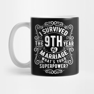 Funny Wedding Anniversary Gift 9 years Wedding Marriage Gift Mug